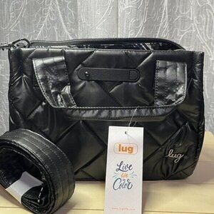 LUG Jitterbug Crossbody Bag NWT-Metallic Black